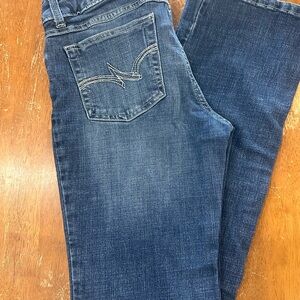 Wrangler Women's Boot Cut Jeans - Blue ESSENTIAL MID-RISE BOOTCUT JEAN